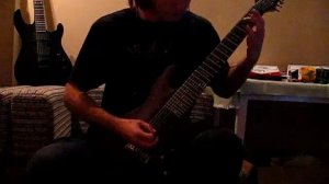 Meshuggah Marrow . Guitar cover played on Schecter omen-8