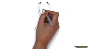 Рисованное видео.  Как нарисовать балерину.