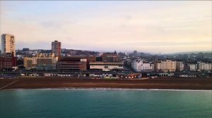 Brighton Beach Drone footage Royalty Free (4K)