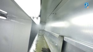 Чистая комната, покрасочная камера с водяной завесой, активным полом и приточным пленумом.