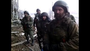 Момент сдачи в плен оставшихся киборгов аэропорта