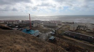 Вид с верху. Углегорск. Сахалин. район Порта. 2022 год.