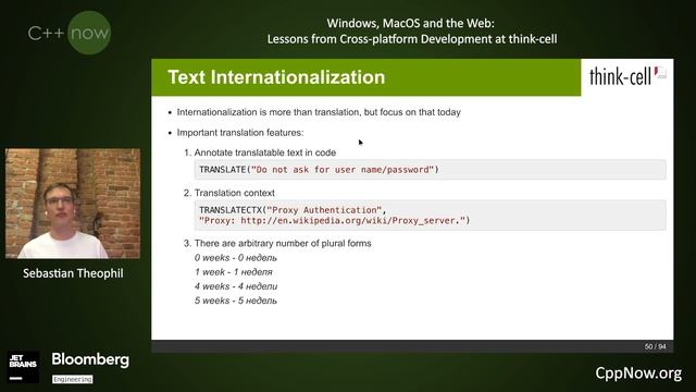 Windows, MacOS and Web: Lessons from Cross-platform Development @ think-cell - Sebastian Theophil