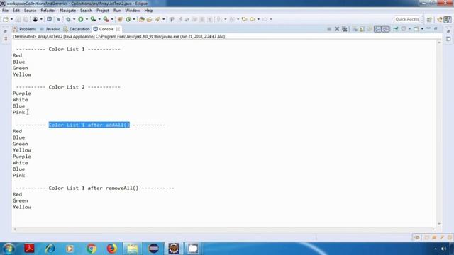 Java Collections and Generics 11 | ArrayList in Java | Part 2 | addAll() | removeAll() | retainAll( смотреть онлайн