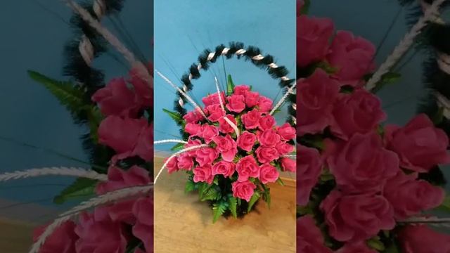 Корзина К12, ритуальные корзины в Санкт-Петербурге и пригородах наш сайт venki-piter.ru смотреть онлайн