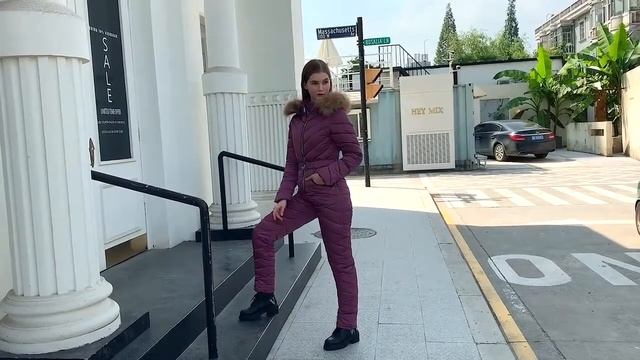 Комбинезон женский теплый