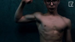 15 Years Old ATHLETIC Teen Flexing BICEPS #4