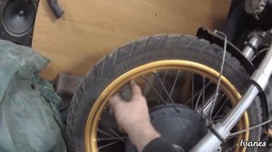 заднее колесо на ДНЕПР МТ 2.0 из докатки на 17