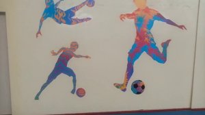 оформление спортзала школы