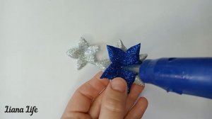 DIY❄️ Новогодние Заколки из фоамирана ❄️СВОИМИ РУКАМИ