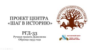 Шаг в историю. РГД-33