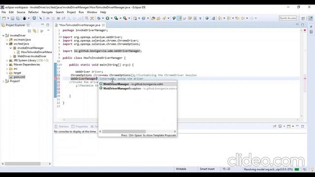 How To invoke driver With the help of Web Driver Manager. смотреть онлайн