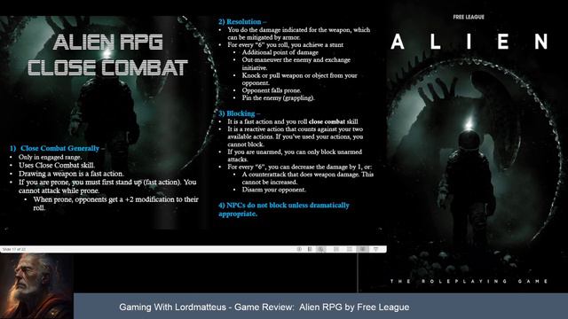 Alien RPG Deep Dive - Episode 2 - Combat & Damage смотреть онлайн