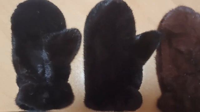 Варежки. Норка. подкладка трикотаж. смотреть онлайн