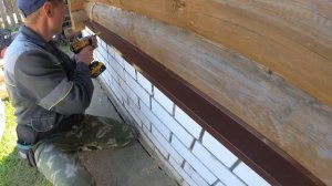 Подъём бани ,замена бревен