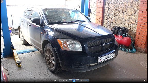 Замена двигателя на Dodge Caliber 1,8 Додж Калибер 2008 года 1часть