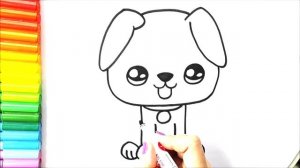 Рисунок далматинца - Рисунок милой собачки - Как нарисовать милую собачку