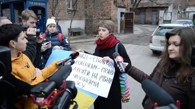 Пикет консульства РФ в Харькове 7 марта смотреть онлайн