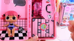 ОДЕВАЛКИ ИЗ ЧЕМОДАНОВ для КУКЛЫ ЛОЛ! Dress Up LOL SURPRISE DOLLS from SUITCASE // Май Тойс Пинк