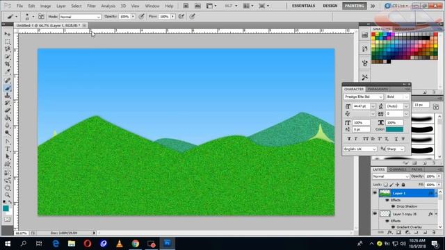 Create a Scene in Adobe Photoshop CS5 смотреть онлайн