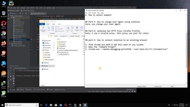 Selenium with Python ( part 8 ) | How to Connect Selenium to an Existing Browser Session