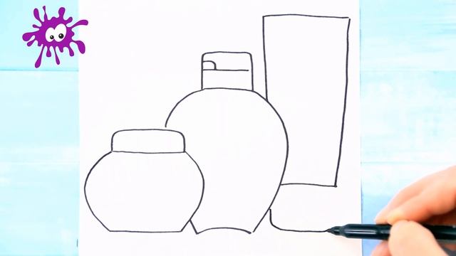 Как нарисовать косметику / Мультик раскраска для детей / Раскрась Ка смотреть онлайн