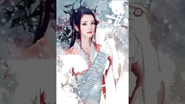 Draw China girl with erhu #1