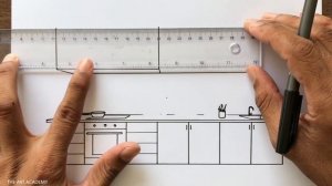 How to Draw a Kitchen in 1 Point Perspective