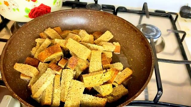 Чесночные гренки. Закуска. Қазақша рецепт смотреть онлайн
