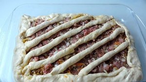 Как вкусно приготовить пирог с капустой и мясом.