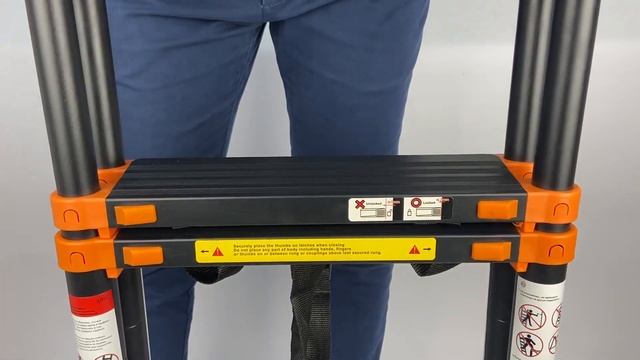 Лестницы-стремянки телескопические алюминиевые Raybe RD смотреть онлайн