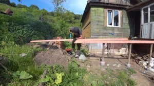 ОДИН ВО ВСЁМ ДАЧНОМ СНТ ! КАКАЯ ДАЧА В ТАКУЮ ЖАРУ ? ТЕРРАСА НА СТАРОЙ ДАЧЕ СВОИМИ РУКАМИ ! СТОЛЫЧ