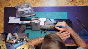 Hasbro Nerf "Aliens" M-41A Pulse Rifle Modding Time Lapse