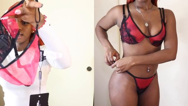 VALENTINES DAY LINGERIE TRY ON HAUL | PRETTY LITTLE THING | Naturallymawa смотреть онлайн