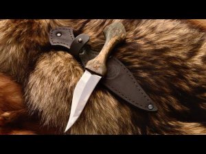 Реплика восточного ножа из обломка кинжала, нож "Сирийский". Русский булат