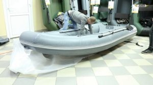 Лодка Риб складная WinBoat (Винбот) 360RF Sprint (Цвет: Светло-серый/серый). Складной Риб
