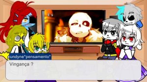 UNDERTALE react a (rap do bad time trio)link do vídeo na descrição