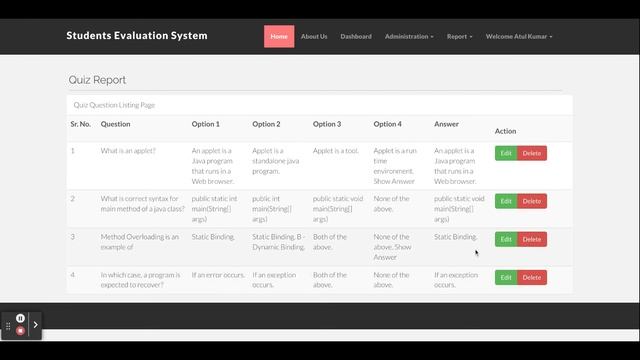 Student Evaluation System | PHP and MySQL Project Source Code | PHP MySQL CRUD Project