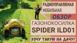 Лучшая ГАЗОНОКОСИЛКА для дачи. SPIDER ILD01. Мощь, объём и качество покоса.