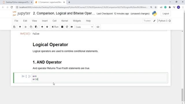 08. Comparison, Logical and Bitwise Operators | Python tutorial for beginners | Python Fundamentals