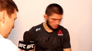 Интервью Хабиба Нурмагомедова после боя на UFC 242