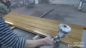 Покраска деревянного подоконника в гаражных условиях своими руками