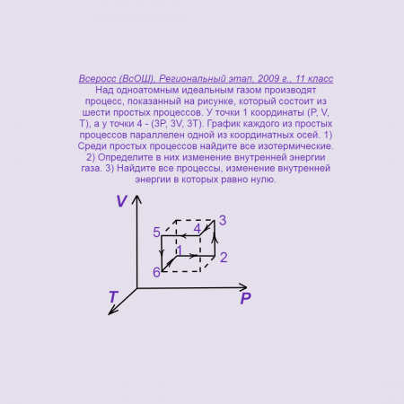Физика, МКТ, Внутренняя энергия, Задача 5, Олимпиады, ЕГЭ (Всеросс, 2009 г, 11 класс, Регион)