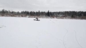 Испытание нового снегохода! Проедет по воде или нет!