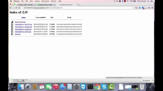 python selenium webdriver tutorial - MAC Installing ChromeDriver