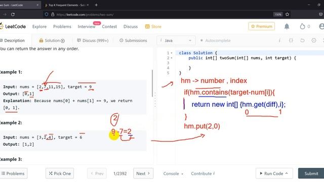 1. Two Sum leetcode Solution in java | leetcode | realNameHidden | java