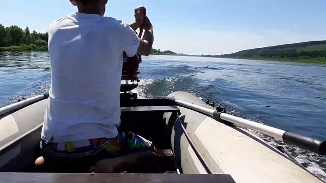 Первый тест на воде. Болотоход, лодоный мотор LongTail, мотовесло смотреть онлайн