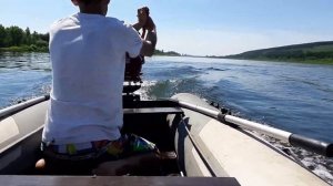 Первый тест на воде. Болотоход, лодоный мотор LongTail, мотовесло