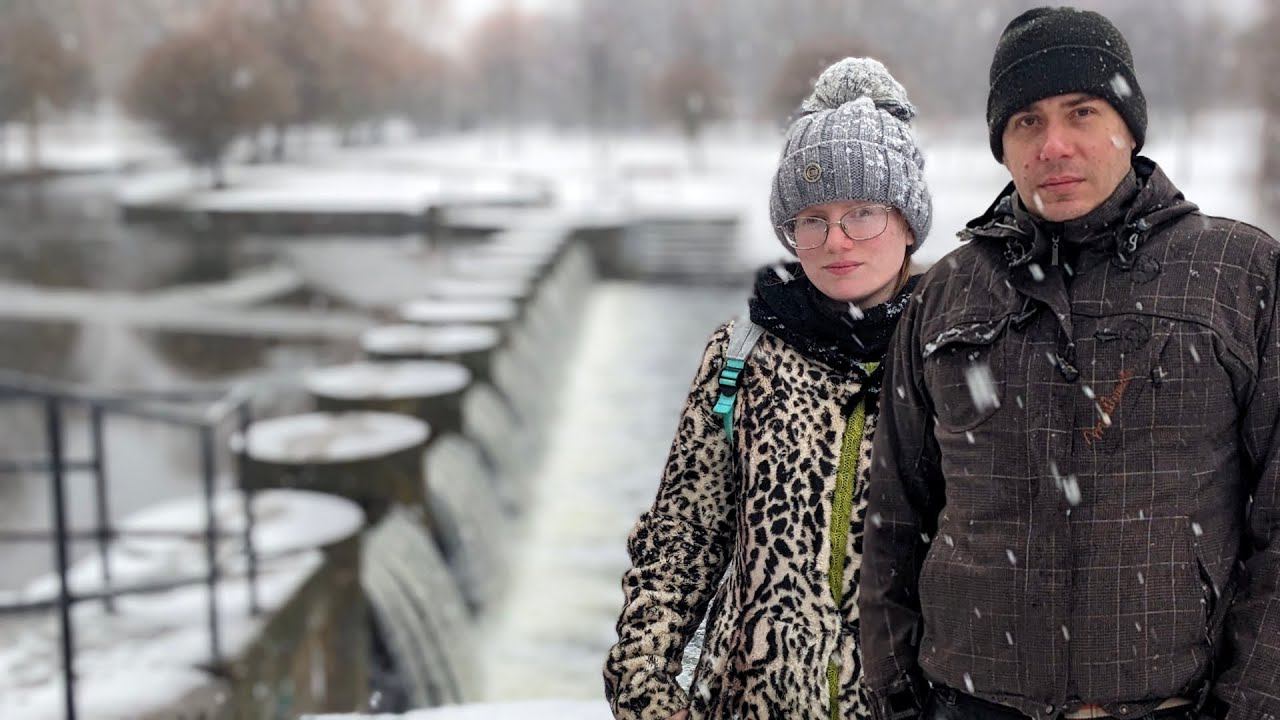 Водопад в Антоновском парке и немного истории из жизни тракторного городка и завода МТЗ