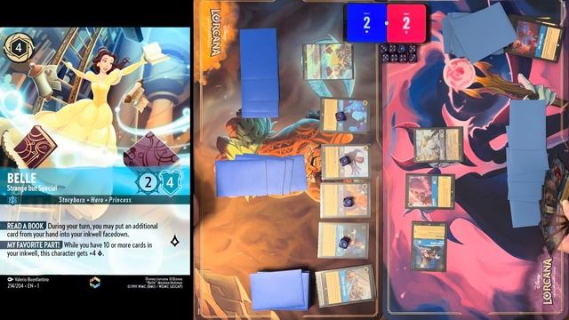 BELLE RAMP DOMINATES!!! - Disney Lorcana Gameplay смотреть онлайн